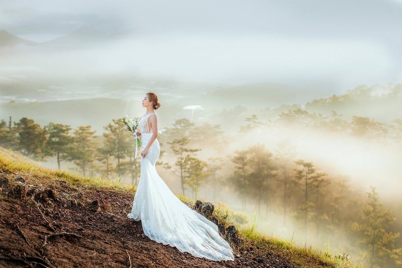 Colorful Bridal Dress